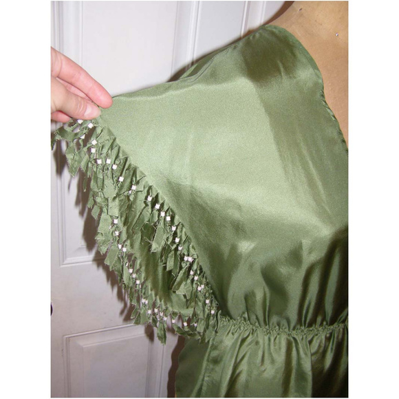 NWT See by Chloe green silk top M/L 8-10 44 euro - Picture 4 of 7